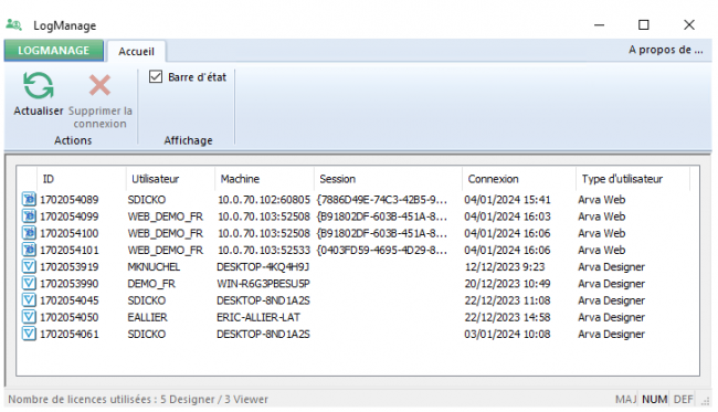 LogManage Description