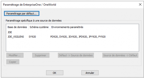 Menu Accueil > EnterpriseOne/OneWorld