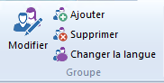 Menu Gestion Groupe