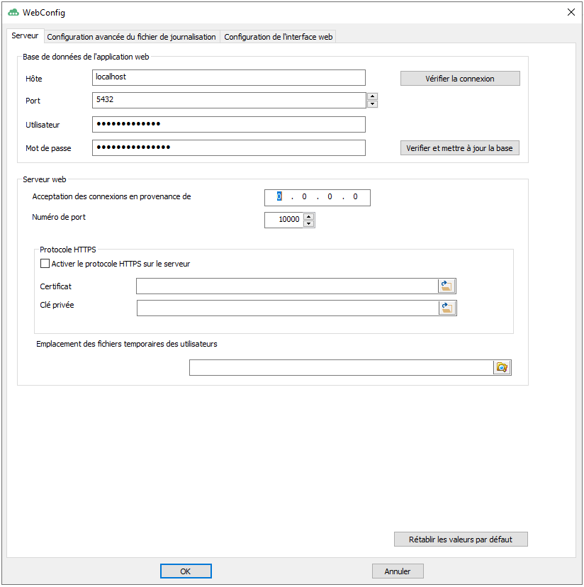 WebConfig Présentation