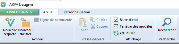 ARVA,REPORTING DESIGNER Accueil
