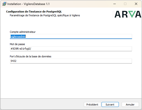 Installation PostgreSQL 5