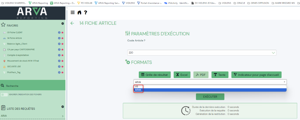 NFAR changer le format de restitution