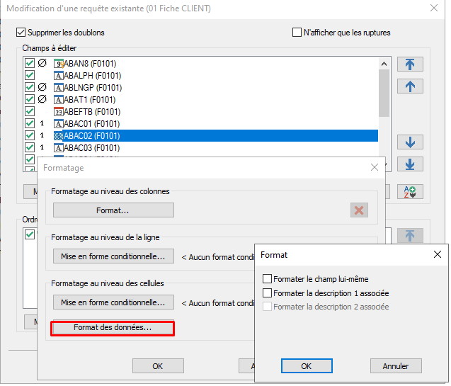 SDC Format de données